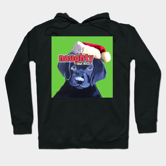 Labrador Retriever Christmas Hoodie by Lil' Angel Pet Portraits